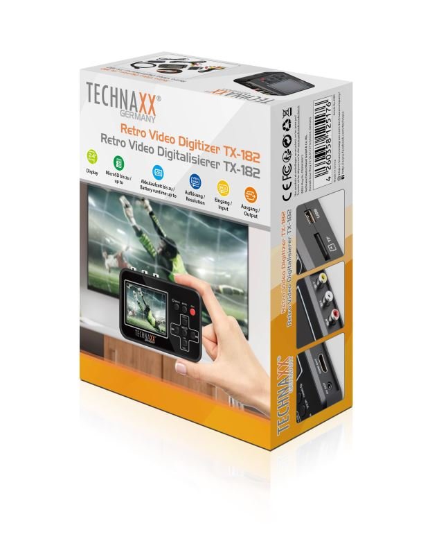 Technaxx Allemagne Vidéocapture Carte de Capture USB Convertir Hi8 VHS en  DVD numérique pour PC Windows, Adaptateur de convertisseur de numérisation  Audio vidéo TX-20 en destockage et reconditionné chez DealBurn