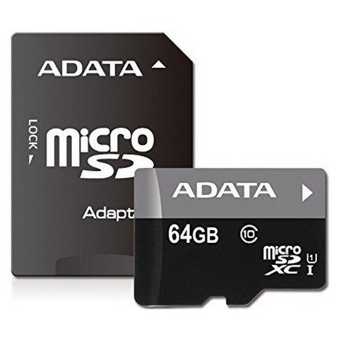 Carte mémoire microSDXC 64GB Classe 10 UHS-I 22MB/s + Adaptateur