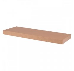 AUTRONIC P-001 BUK Polička nástenná 60 cm, MDF, dekor přírodný buk, baleno v ochranej fólii