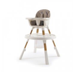 Oyster Home Highchair 4v1 - Mink, Detská jedálenská stolička 4v1 - Mink, hnedá