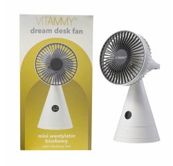 VITAMMY Dream desk fan,  USB mini stolný ventilátor, šedý