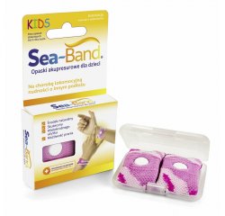 SEA-BAND Akupresúrne náramky proti nevoľnosti pre deti, ružové