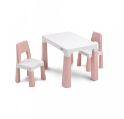 Súprava detského stola a 2 kresiel Toyz MONTI pink