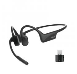 Shokz OpenComm2 UC typ A, Bluetooth sluchátka před uši s mikrofonem, černá