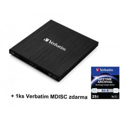 Blu-ray Externí mechanika, USB 3.0, černá, Verbatim