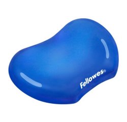 Podložka pod zápästie CRYSTAL, ergonomická, gélová, modrá, Fellowes