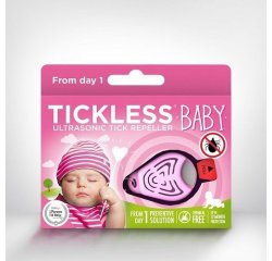 TICKLESS BABY ULTRAZVUKOVY ODPUDZOVAC PRE DETI, RUZOVY