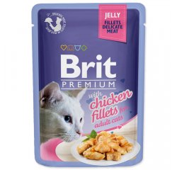 BRIT PREMIUM CAT KAPSICKA DELICATE FILLETS IN JELLY WITH CHICKEN 85G (293-111240) PRED EXPIRÁCIOU DO 7.8.2024