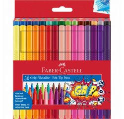 FABER-CASTELL POPISOVACE GRIP 30 FAREBNE