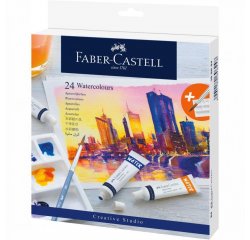 FABER-CASTELL AKVARELOVE FARBY V TUBE SET 24 FAREBNE