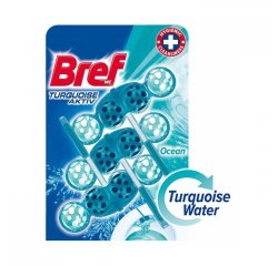 BREF TOILET FRESHENER 3X50 G BLUE AKTIV TURQUOISE ACTIVE OCEAN