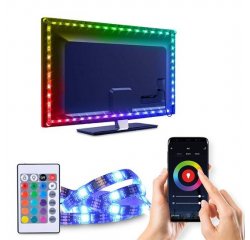 SOLIGHT WM58 LED WIFI SMART RGB PASIK PRE TV, 4X50CM, USB
