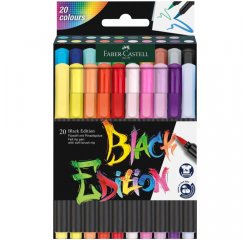 FABER-CASTELL POPISOVACE BLACK EDITION SET 20 FAREBNE