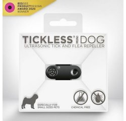 TICKLESS MINI DOG DOBIJATELNY ULTRAZVUKOVY ODPUDZOVAC KLIESTOV A BLCH PRE PSOV - BLACK