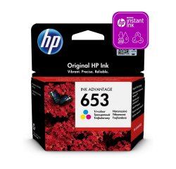 HP ORIGINAL INK 3YM74AE, TRI-COLOUR, 200STR., HP 653