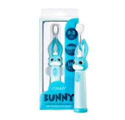 VITAMMY BUNNY SONICKA ZUBNA KEFKA PRE DETI S LED SVETLOM A NANOVLAKNAMI, 0-3 ROKY, BLANKYT