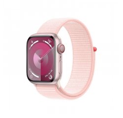 APPLE WATCH SERIES 9 GPS + CELLULAR 41MM PINK ALUMINIUM CASE WITH LIGHT PINK SPORT LOOP, MRJ13QC/A