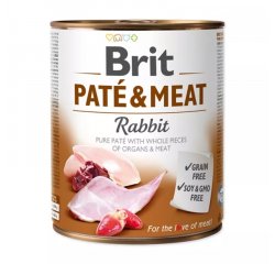 BRIT PATE &amp; MEAT RABBIT 800G KONZERVA PRE PSOV