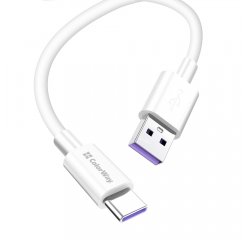 COLORWAY KABEL USB TYPE-C (FAST CHARGING) 5.0A 1M, WHITE (CW-CBUC019-WH)