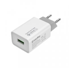 COLORWAY AC NAB. 1XUSB HUAWEI SUPER CHARGE/QUICK CHARGE 3.0, 4.0A,20W, BIELA (CW-CHS014Q-WT)