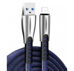 COLORWAY KABEL USB APPLE LIGHTNING (ZINK ALLOY) 2.4A 1M, BLUE (CW-CBUL010-BL)