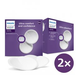 PHILIPS AVENT VLOZKY DO PODPRSENKY JEDNORAZOVE 2X60 KS