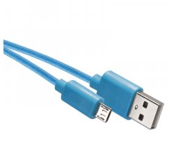 EMOS SM7006B TEXT. KABEL USB 2.0 A/M - MICRO B/M 1M MODRY