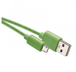 EMOS SM7006G TEXT. KABEL USB 2.0 A/M - MICRO B/M 1M ZELENY