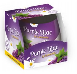 SANTO VONNA SVIECKA V SKLE 100G PURPLE LILAC &amp; CAMOMILE