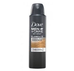 DOVE DEO MEN 150 ML MEN+CARE ELEMENTS TALC MINERAL &amp; SANDALWOOD