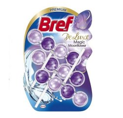 BREF TOILET FRESHENER 3X50 G BLUE AKTIV DE LUXE MAGIC MOON FLOWER