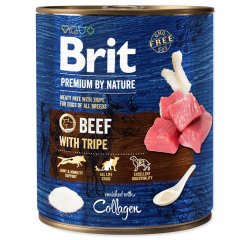 BRIT PREMIUM BY NATURE BEEF WITH TRIPES 800 G (294-100320)