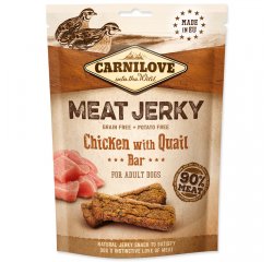 CARNILOVE JERKY SNACK CHICKEN WITH QUAIL BAR 100G (294-111860)