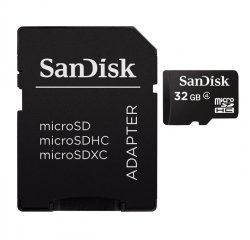 SANDISK MICROSDHC CARD 32 GB + ADAPTER - HAMA 108097
