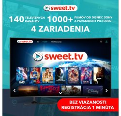 SWEET.TV, 12 MESACNE PREDPLATNE, PREMIOVY BALIK, 140 STANIC