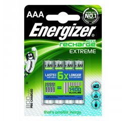 ENERGIZER RECHARGE EXTREME AAA HR03 800MAH, 4KS BLISTER