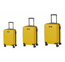 CAT cestovní kufr Industrial Plate 20\&quot;/24\&quot;/28\&quot;, 3 dílný set - žlutý
