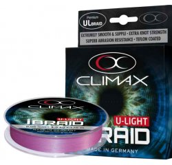 Pletená šnúra Climax iBraid U-Light fluo-fialová 135m Priemer: 0,04mm / 3kg