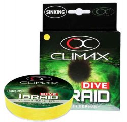 Potápavá šnúra Climax iBraid DIVE žltá 135m Priemer: 0,10mm Nosnosť: 4,1kg
