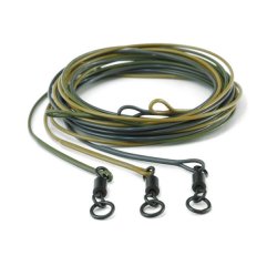 FC Hardcore Leader / ring swivel / 1 m / 2 ks farba gravel