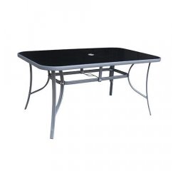 Stôl LEQ GREGORY Moonstone, sklo 5 mm, 150x90x70 cm