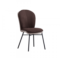 KONDELA Jedálenská stolička, hnedá/béžová, KIMEA